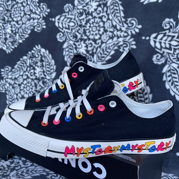 Converse Chuck Taylor All Star OX Black/Hyper Pink/Egret MEN`S - Picture 8 of 16